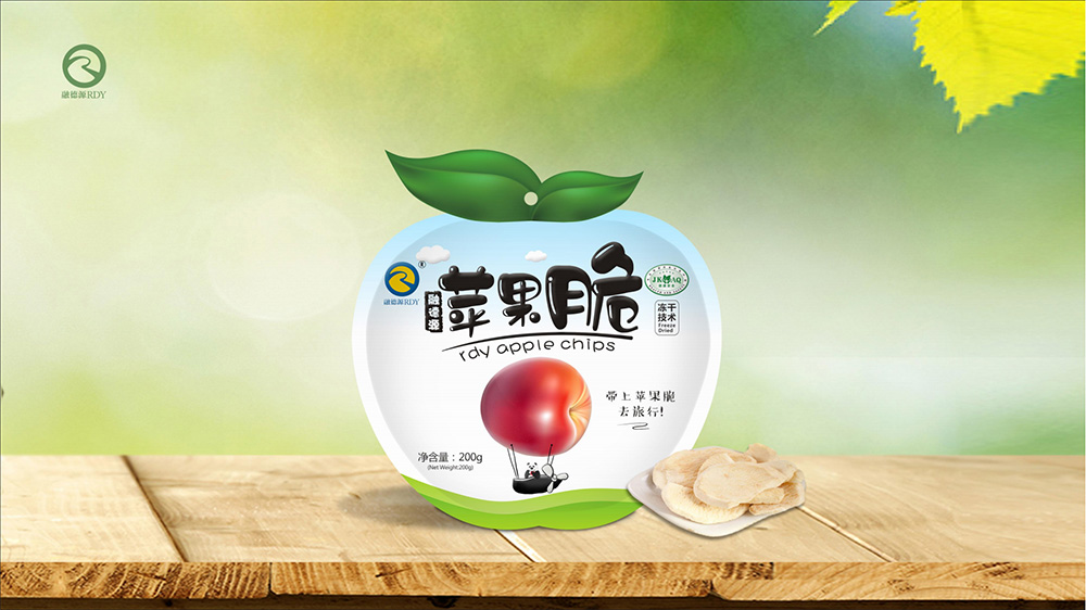 融德源冻干苹果包装设计